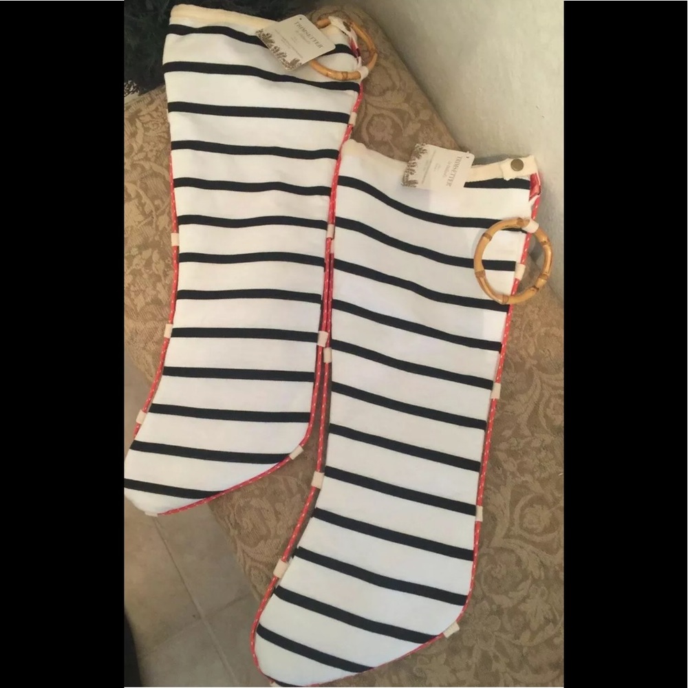 2 NEW Large Christmas Stocking TrimsetterDillards